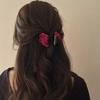 Non-Slip Satin Hair Claw Cute Ponytail Catch Strong Hold Princess Hairpin