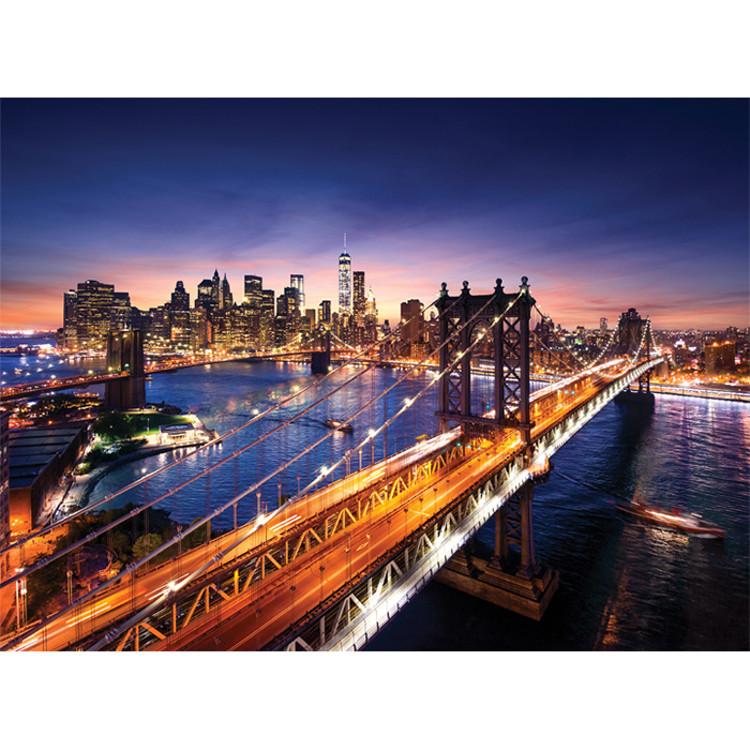2000-teiliges Puzzle – Wunderschöner Sonnenuntergang in Manhattan, New York, beliebtes koreanisches Puzzle