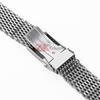 Luxury Stainless Steel Watch Bracelet 4.0 Thicken Shark Mesh Strap 18mm 20mm 22mm for Seiko Solid Adjustable Buckle Watch Band
