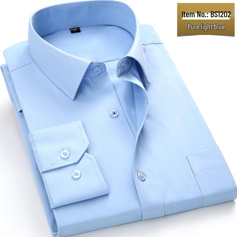 Men's Autumn Striped Business Casual Long-Sleeve Shirt