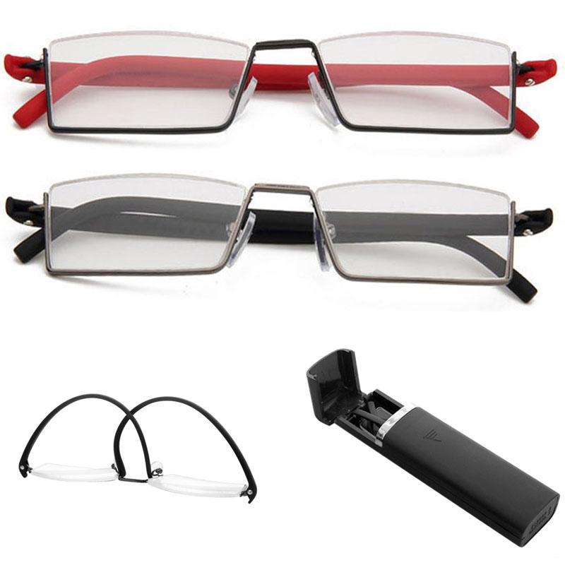 Unisex Frame Steel Portable Titanium High-definition Reading Half Ultralight Glasses  Jewelry