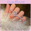 European Zircon Heart Hollow Bracelet With Cubic Zirconia For Fashion Women