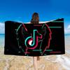 Tiktok 3d Printed Towel Bathing Bathrobe Beach Swimming Swimwear Shower Towel