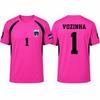 Capo Verde Vozinha N.1 Portiere Maglia da Calcio Unisex Manica Corta Allenamento Partita Top per tifosi