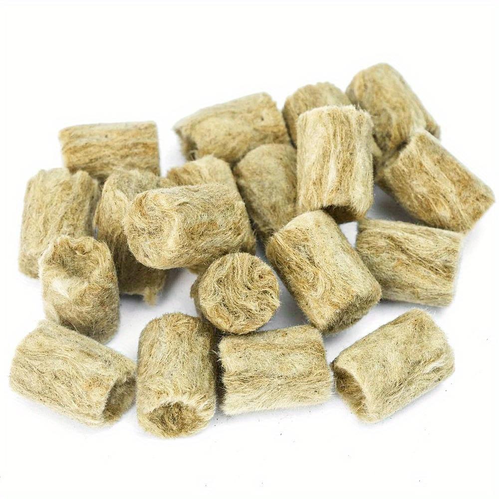 50pcs/set Hydroponic Grow Media Seedling Grow Plug Cubes Plant Cubes Soilless Substrate Seeded Rock Wool Plug Seedling Block