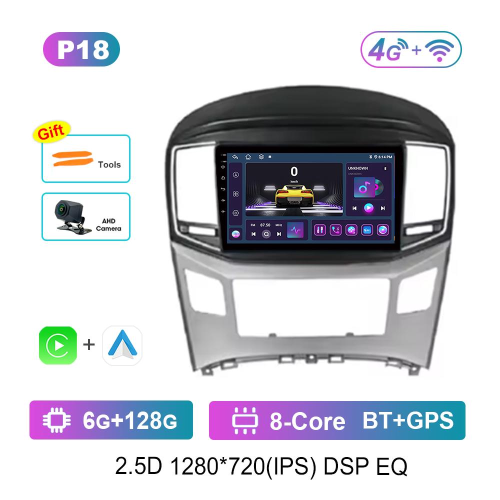 9 Inch Android OS for Hyundai H1 Grand Starex I8000 TQ 2007 - 2015 Car Radio Video Multimedia Player GPS 4G Bluetooth Auto Tools