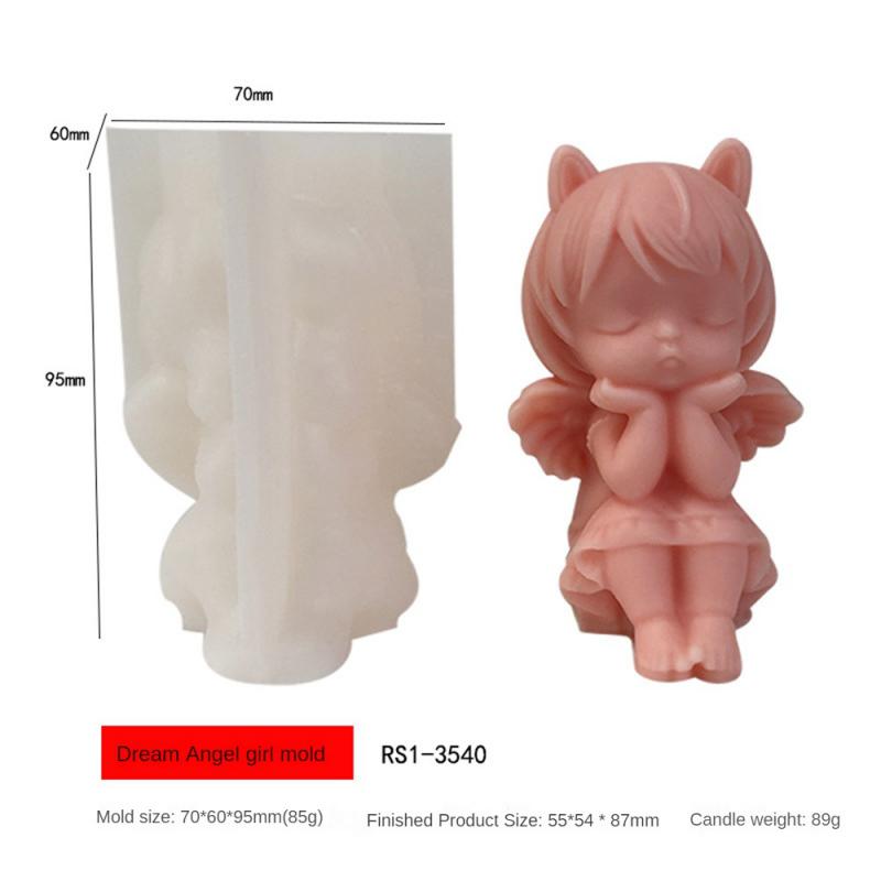 Candle Jar No Odor Health And Safety Creative Angel Girl Jewelry Silicone Mold Non-toxic Harmless Silicone Candle Mold
