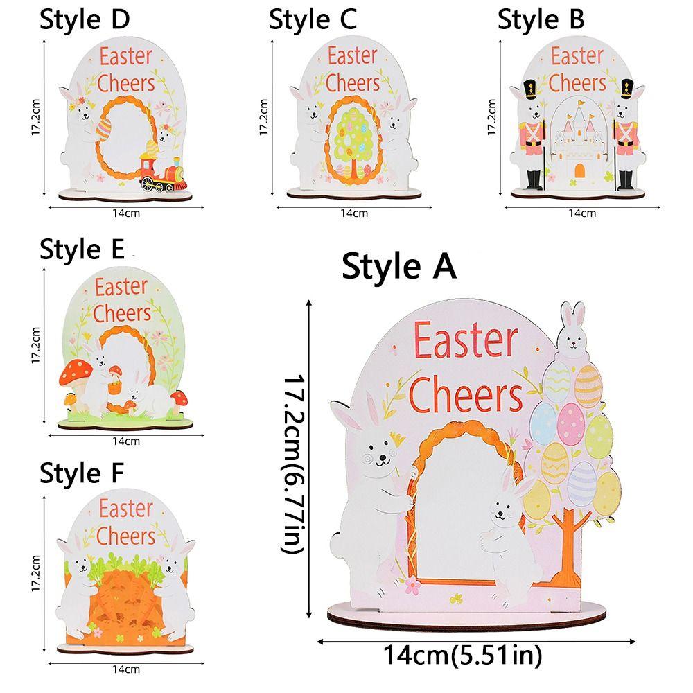 Handmade Easter Bunny Decor Cartoon Bunny Eggs Decor Easter Table Centerpieces  Tabletop Display