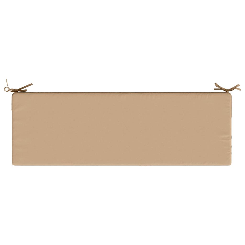 Seat Cushion SOEST 100percent Polyester Sand 120 x 40 x 10 cm