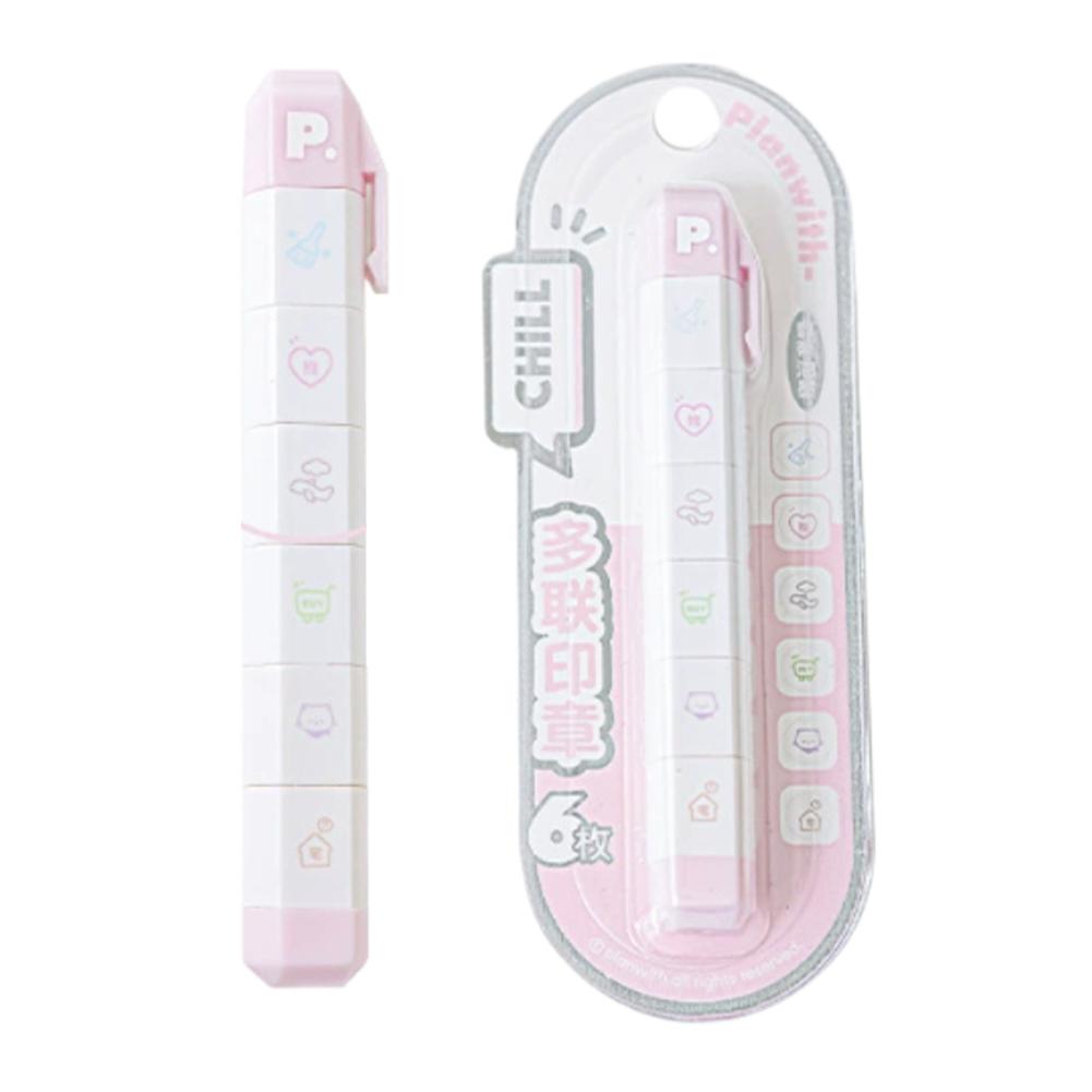 Detachable Multi Part Stamp Pen Style Creative Design For Journaling DIY Craft Personalized Letter Pattern Stamp Clear Imprint