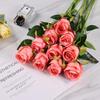 Silk Bulgarian Rose Artificial Flowers for Home and Wedding Decor