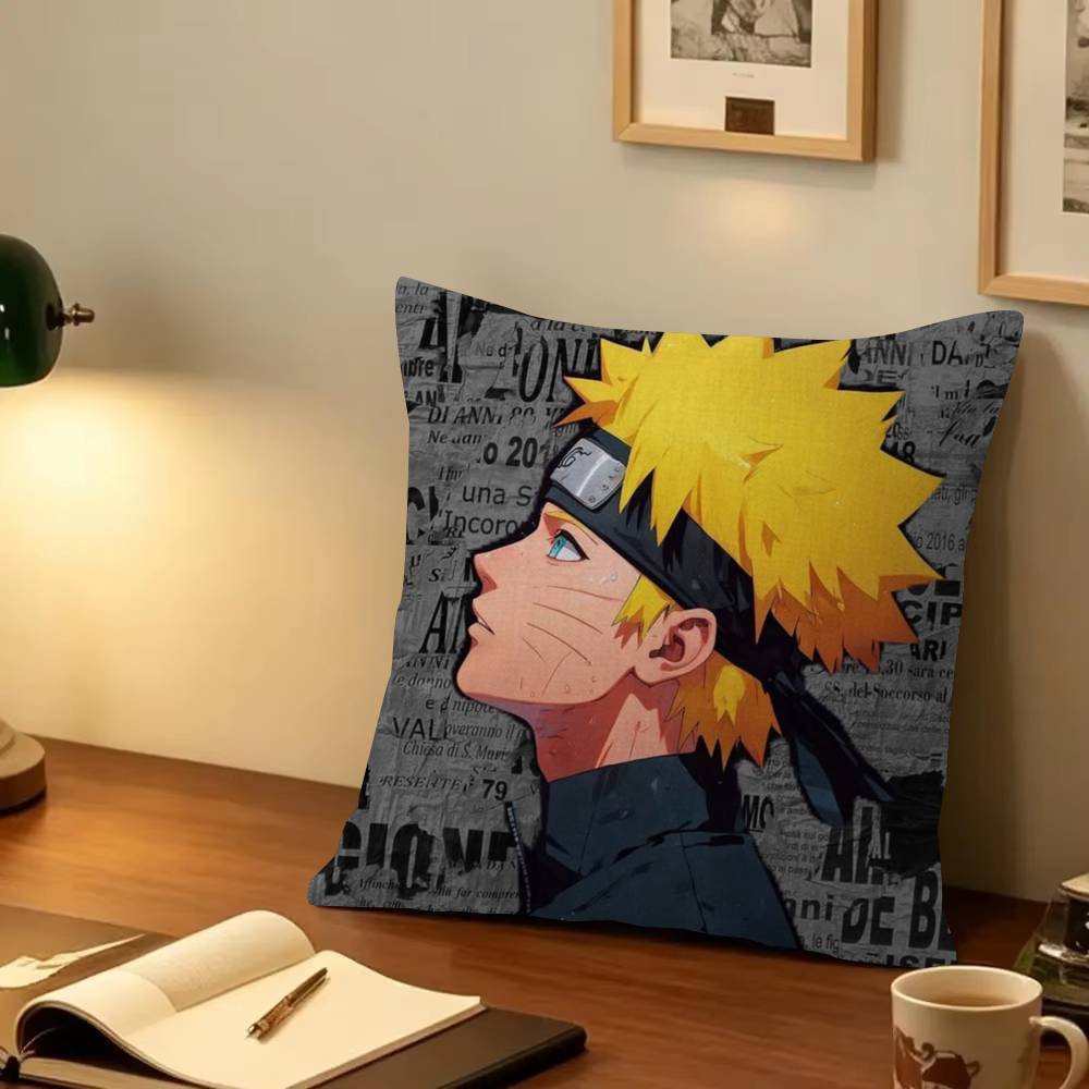 Uzumaki Naruto   Decorative Room Aesthetics Pillow Case Home Decor Bedroom Sofa Bed Couch Pillow Cover x