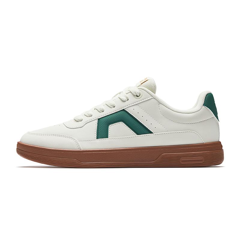 Anta Lifestyle Series Classic Simple Versatile Durable Lightweight Low-Top Skate Shoes Men Sneakers White Green 912538026-5