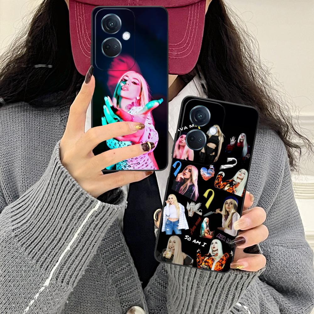 Fashion Ava Max Matte TPU Mobile Phone Case for OPPO Reno 14 13 12 11 10 9 8 7 6 5 F T Pro 5G Colorful Printing Cover