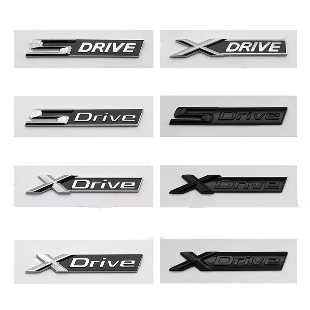 11.1x1.7cm ABS Car Fender Side Emblem Rear Trunk Badge Sticker For BMW XDRIVE SDRIVE E21 E30 E36 E46 E90 F30 G20 G30 G31 G60