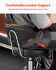 Shop Stool Adjustable Garage Seat 300 Lbs Load with Backrest & Wheels