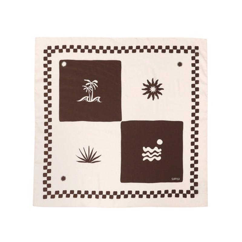 SURFEA ISLAND SCARF_BROWN
