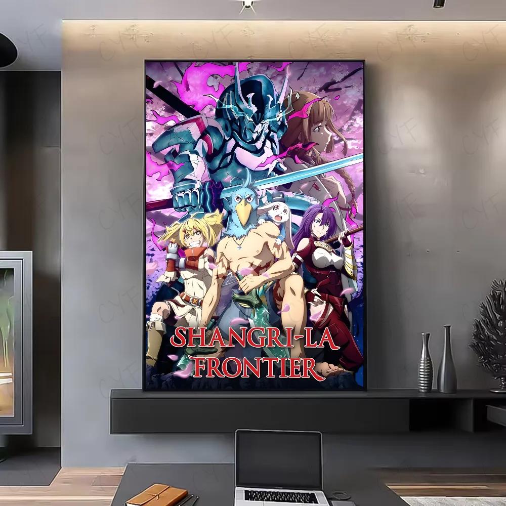 Anime Shangri La Frontier Poster HD Art Sticky Wall Waterproof Home Living Room Bedroom Bar Aesthetic Decoration