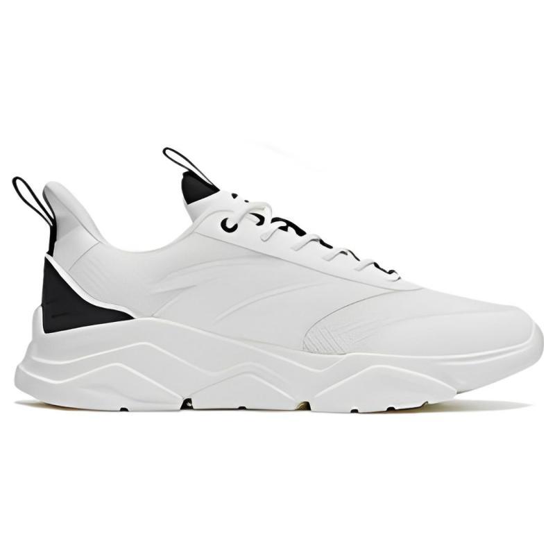 Anta Anti-Slip And Wear-Resistant Lightweight Low-Top Sports Casual Shoes White Black Sneakers 912318831-2