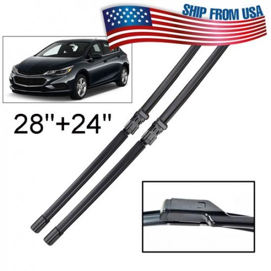 Pair of Windshield Wiper Blades Front Window For Chevy Cruze MK2 2016-2019