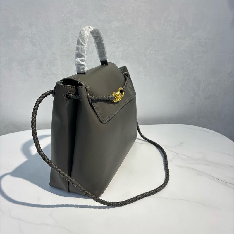 2026 Neue Leder-Damenhandtasche grenzüberschreitender Bestseller schlicht gewebt Klappe Schleife goldene Schnalle Schulter Crossbody tragbare Tragetasche