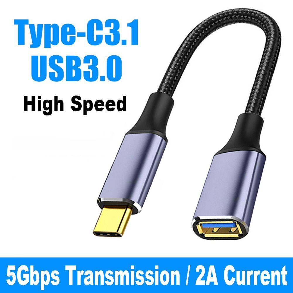 Male To Female Extension Wire Laptop OTG Adapter Line Professional Type-C To USB 3.0 A Cable