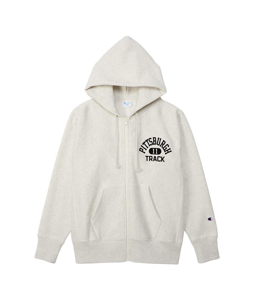 Champion Long Sleeve Cotton USA Reverse Zip Oatmeal Men's Sweatshirt, 11.5oz Weave® Hoodie, C3-Y110,