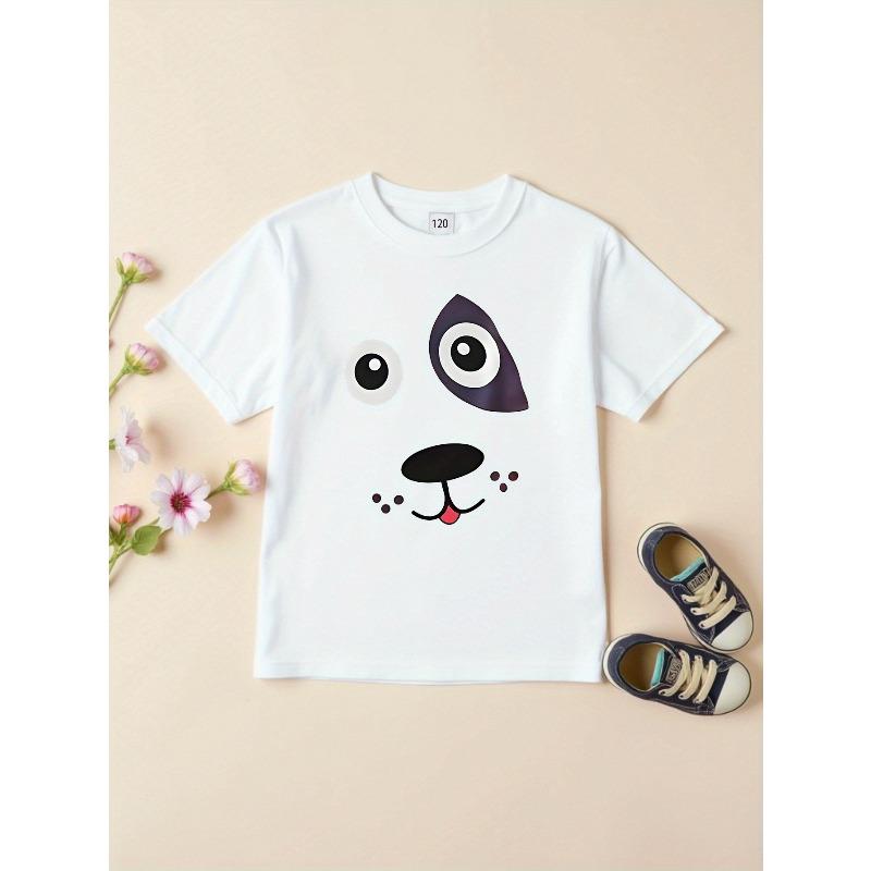 European sizes This Stylish Short-Sleeve Round-Neck T-Shirt for Kids 110 белый