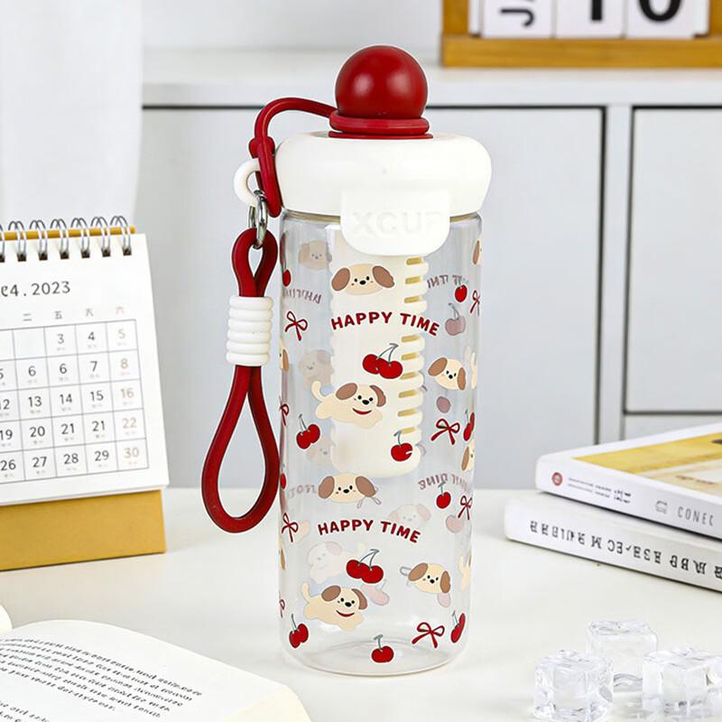 

Children s Cartoon Straw Water Bottle