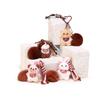 Cat Rabbit Dog Keychain Bear Key Ring Creative Rabbit Plush Dolls Pendant  Girls