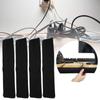 4Pcs Cord Organizer Management Sleeve Cable Cover with Zipper Protective Wrap with Ties
