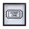 Travel Adventure Archive Shadow Box Square Ticket Stub Stamp Letter Photo Keepsake Storage Box with Slot Home Office Desktop Decoration