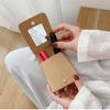 with Mirror Lipstick Bag Pu Leather Lipstick Storage Bag Portable Mini Cosmetic Bag  Travel