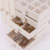 Necklace Organizer Multifunctional Earring Storage Box Large Capacity Earring Organizer Box for Bedroom Dressing Table
