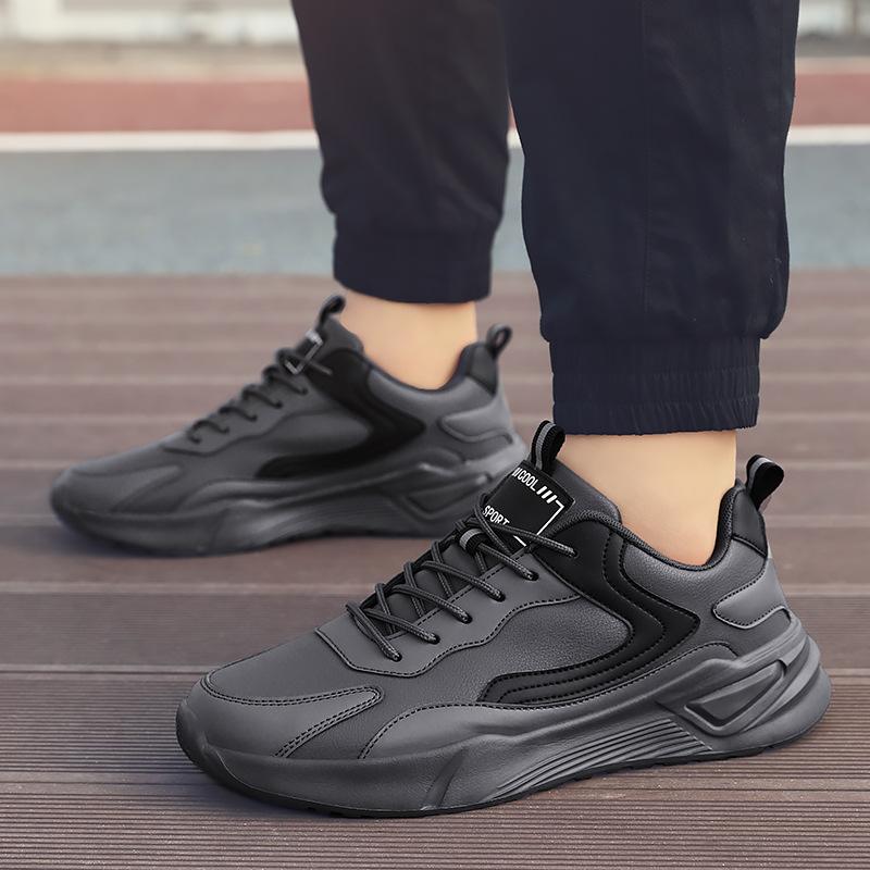 

2024 autumn and winter new casual shoes large size men s shoes Korean version fashion trend sports running shoes board shoes 46