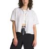 Vans Mcmillan Square Neck Single-Breasted Fitted Short Sleeve Shirt Women Tops Oatmeal VN000F742N1