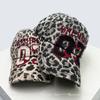 Leopard Print Embroidery Baseball Caps Sun Protection Broken Style All-Match Personalized Peaked Hats Street Style Trendy Ins Style Latest Women