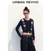 UR Women's Retro Plaid Knit Cardigan