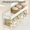 Yunshuang Stainless Steel Wall-Mounted Kitchen Spice Rack with 3 Seasoning Boxes