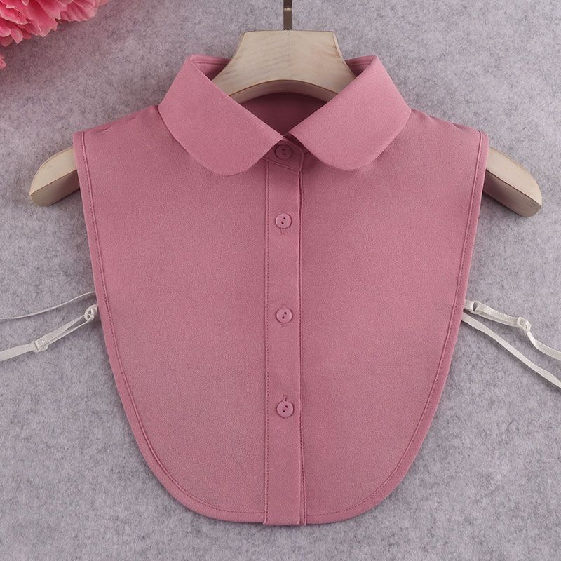 Μόδα Χρώμα Καραμέλας Λευκό Ψεύτικος Γιακάς Πουκάμισο Γυναικείο Ψεύτικος Γιακάς Μισό Πουκάμισο Μπλούζα Ψεύτικος Γιακάς Γυναικείο Πουλόβερ Πουκάμισο Αποσπώμενοι Γιακάδες