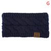 Bredt strikketøy i ullhodebånd Vintervarmt ørehårbånd Hodeomslag Ørevarmer