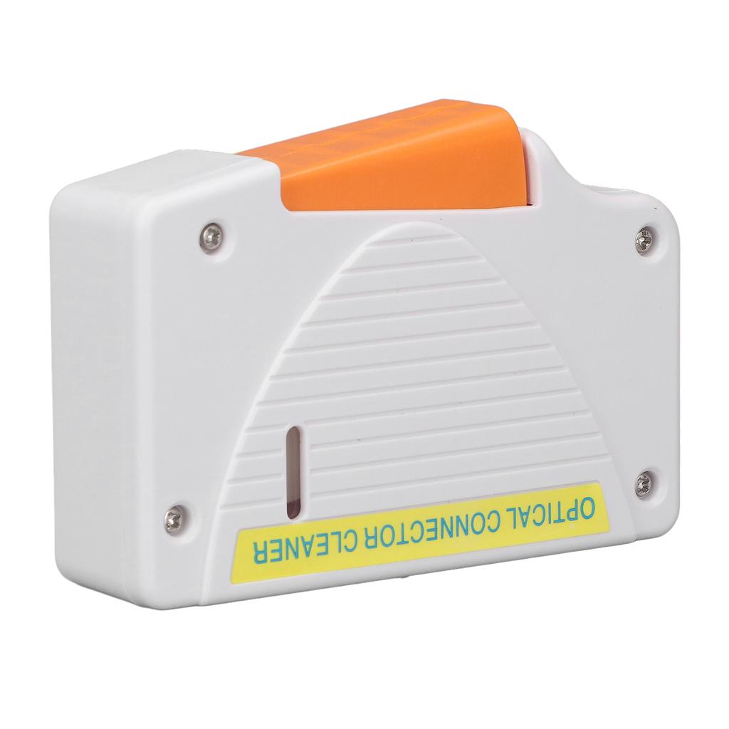 White Fiber Optic Cleaning Box Lightweight SC FC ST LC Optical Fiber Connector Fiber End Cleaner