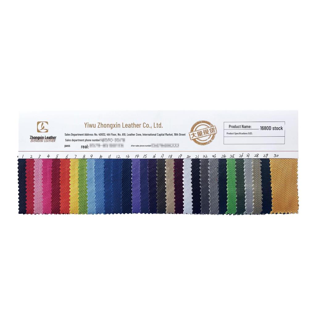 1680D Double-Strand PVC Polyester Oxford Cloth for Luggage, Camping Gear, and Shoe Materials.