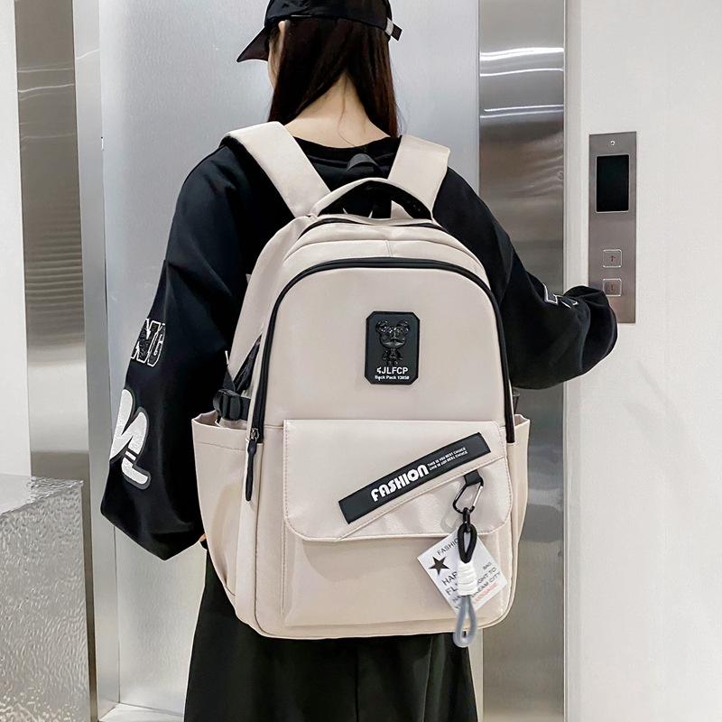 Campus Schoolbag for Male High School Students Large Capacity Japanese College Style Backpack Leisure Outdoor Female College Student Backpack Tide