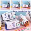 Cat Boy Print Pen Bag Decompression Pen Box Multi-function Stationery Organizer  School Office