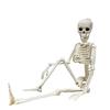 15.8Inch Halloween Hanging Skeleton Decoration Movable Skull Pendant Haunted House Horror Props Day of the Dead Room Ornament