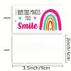 50 Cards/pack, I Hope This Makes You Smile. Thank You Cards, Shopping Cards, Buying Thank You Cards for Customers, Commercial Cards