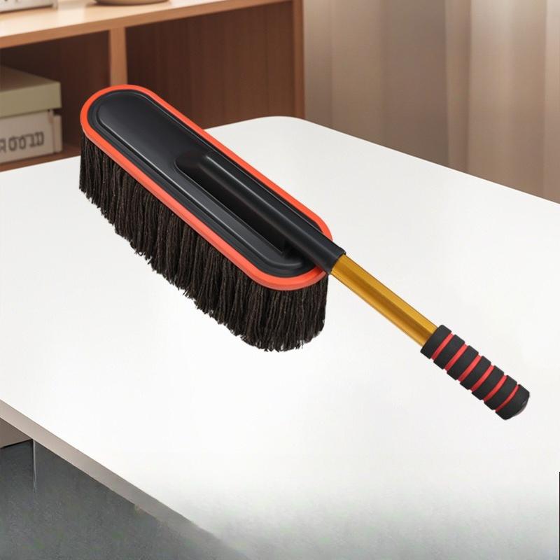 Car wash mop dust removal duster with wax brush does not hurt car paint wipe artifact cleaning soft bristle brush cleaning tool