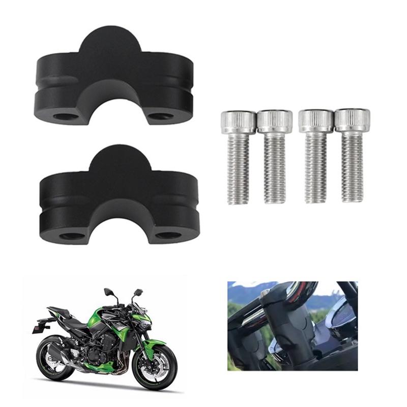 Motorcycle Handle Bar Riser Mounting Clamp Adapter 22MM Rised Up Handlebar Extend For Kawasaki Z900 Z900RS -