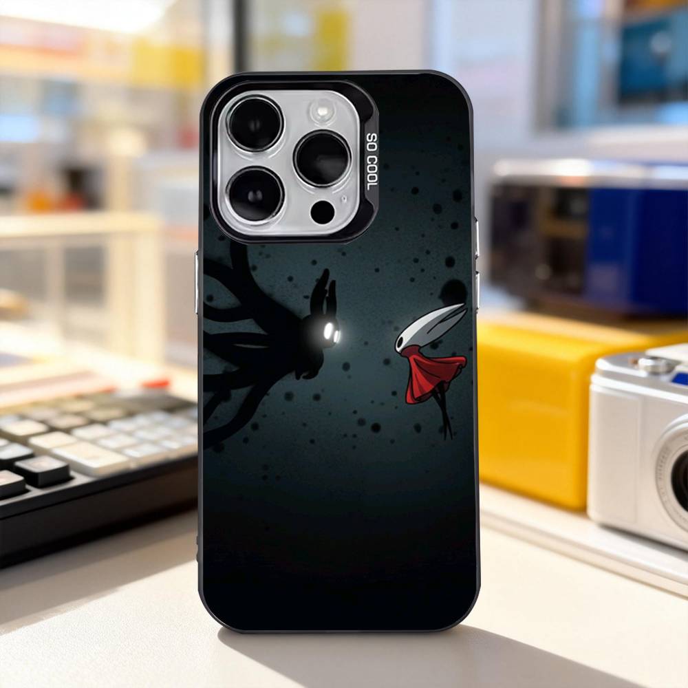 Game H-Hollow Knight Cute Phone Case For iPhone 17,16,15,14,13,12,11,Pro,XS,Max,Plus,Mini,SE4,E IMD Matte Black